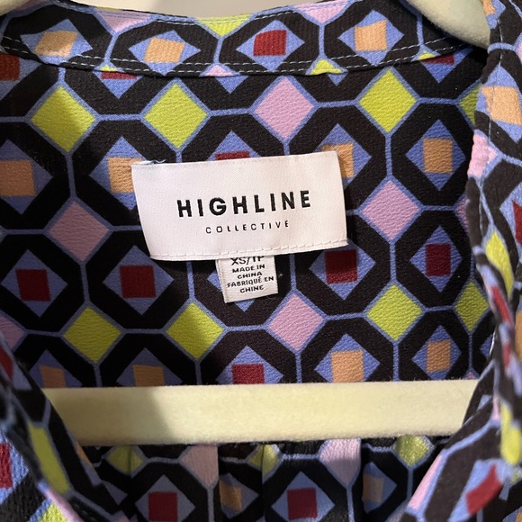 Highline Collective multicolor blouse - Size XS - Picture 3 of 5